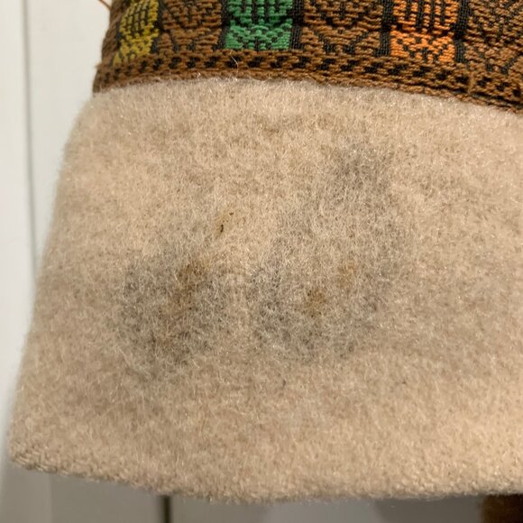 VINTAGE HUDSON'S BAY WOOL FAUX FUR TRIM HOODED JACKETS SIZE S - Picture 8 of 12